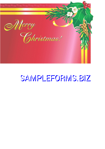 Christmas Card Template 3 dot pdf free